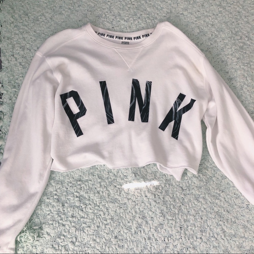 PINK cropped sweater